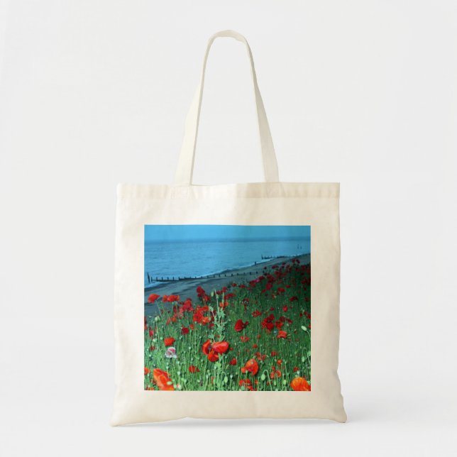 Poppies in Southwold Tote Bag (Front)