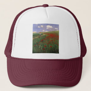 Poppies in the Field SZINYEI MERSE, Pál red flower Trucker Hat