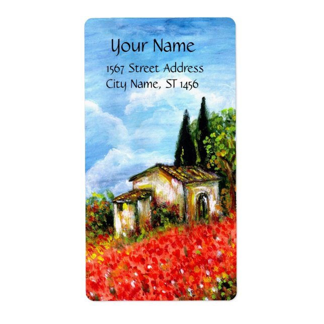 POPPIES IN TUSCANY (Front)