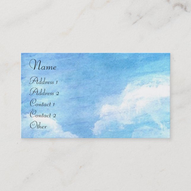 POPPIES IN TUSCANY BUSINESS CARD (Front)