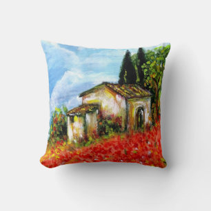POPPIES IN TUSCANY CUSHION