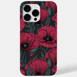 Poppies in Viva Magenta Case-Mate iPhone 14 Pro Max Case
