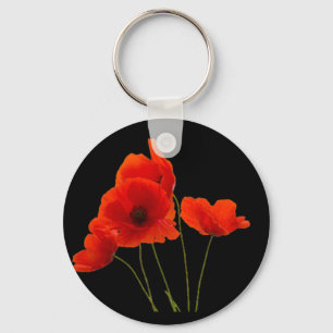 "Poppies" Key Ring