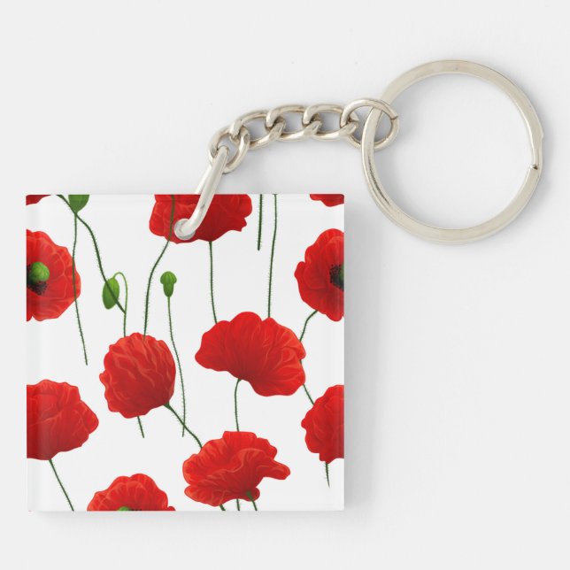 Poppies Key Ring (Back)