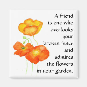 Poppies Magnet - Friendship