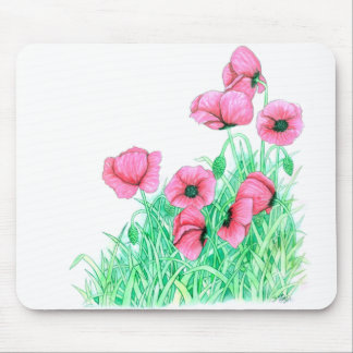 poppies mouse mat
