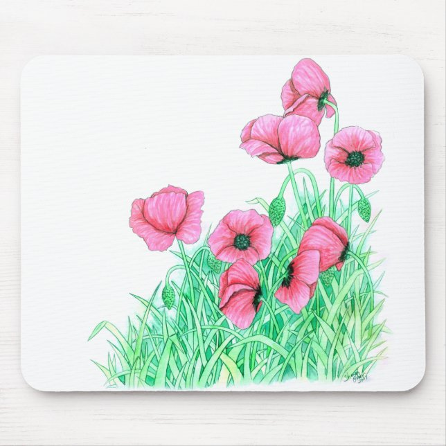 poppies mouse mat (Front)