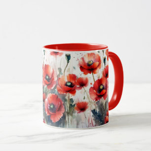 Poppies  mug