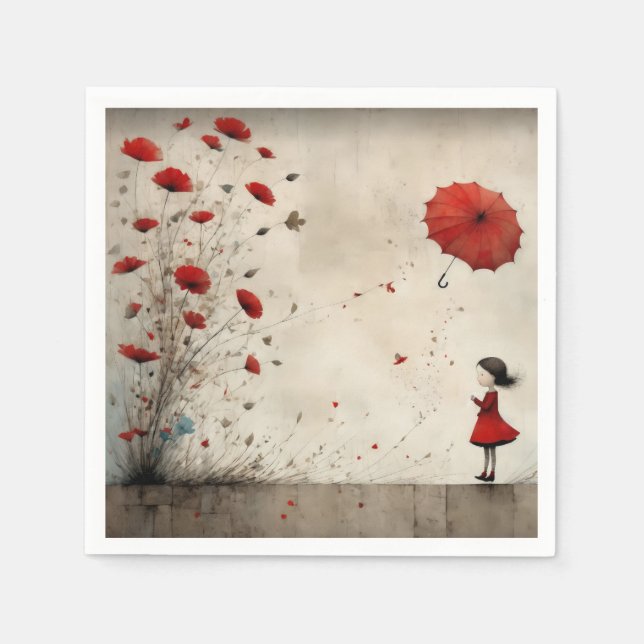 Poppies Napkin (Front)