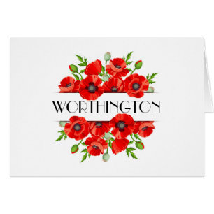 Poppies Notecard