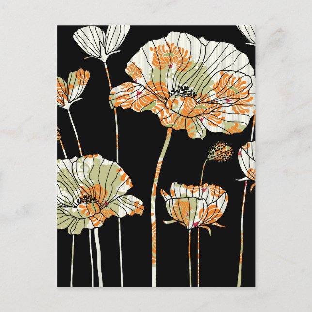Poppies Oo La La Postcard (Front)