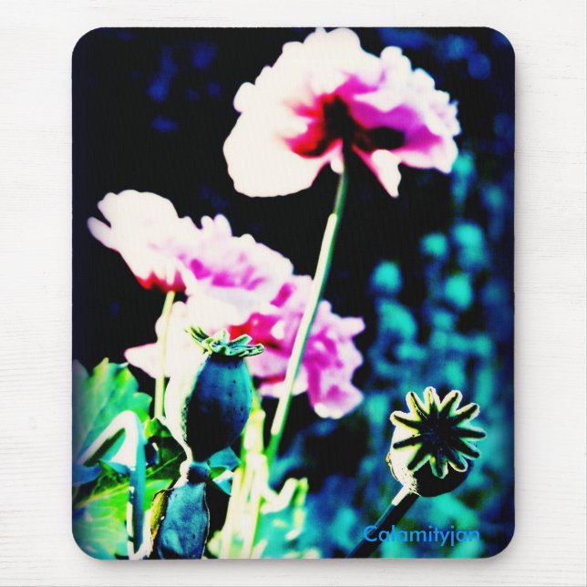 Poppies ortonish, Calamityjan Mouse Mat (Front)