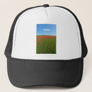 Poppies remember trucker hat