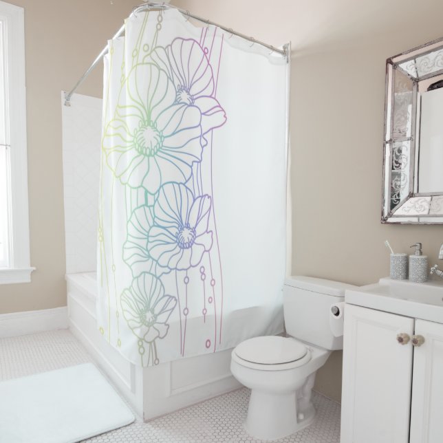 Poppies Shower Curtain (In Situ)