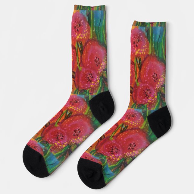 Poppies Socks (Left)