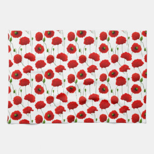 Poppies Tea Towel