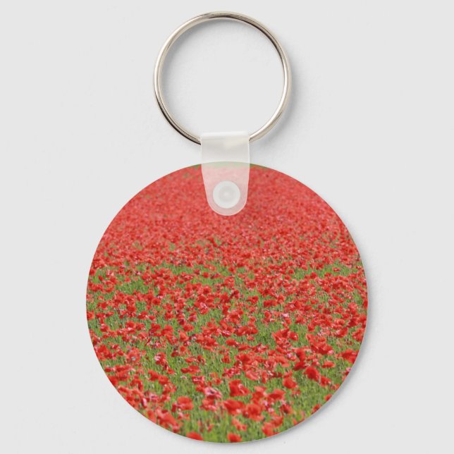 Poppies - thousands! key ring (Front)
