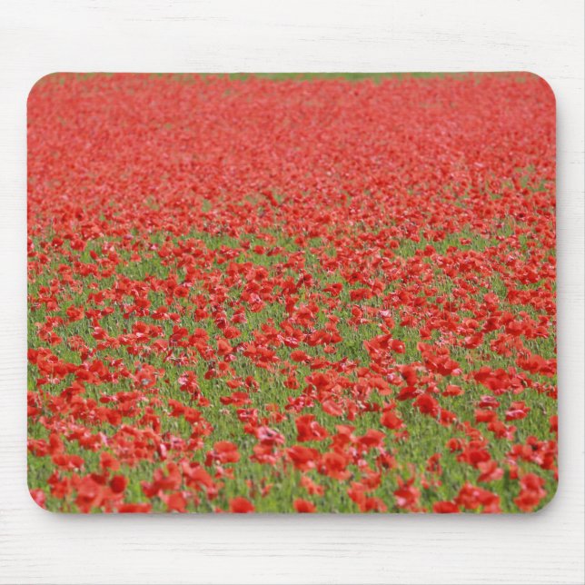 Poppies - thousands! mouse mat (Front)