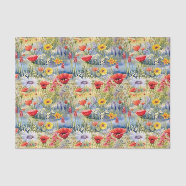 Poppies tissue paper (Front)