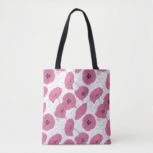 Poppies Tote Bag (Front)