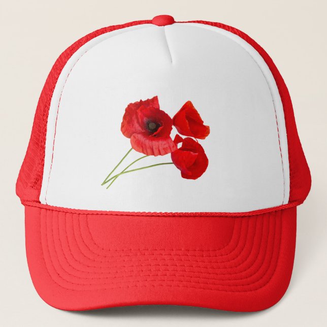 Poppies Trucker Hat (Front)