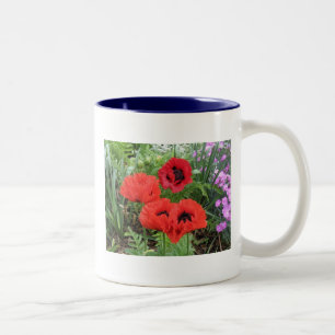 POPPIES! Two-Tone COFFEE MUG