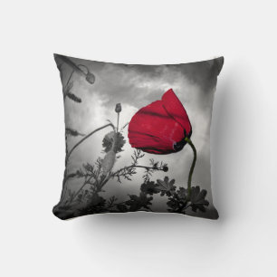 Poppies Vine Faith Hope Love Blessing Destiny Cushion