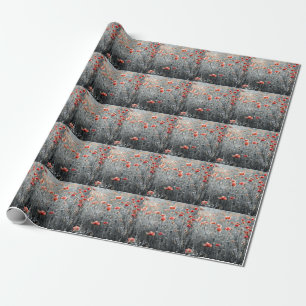 Poppies: Wildflower Rustic Charm. Wrapping Paper