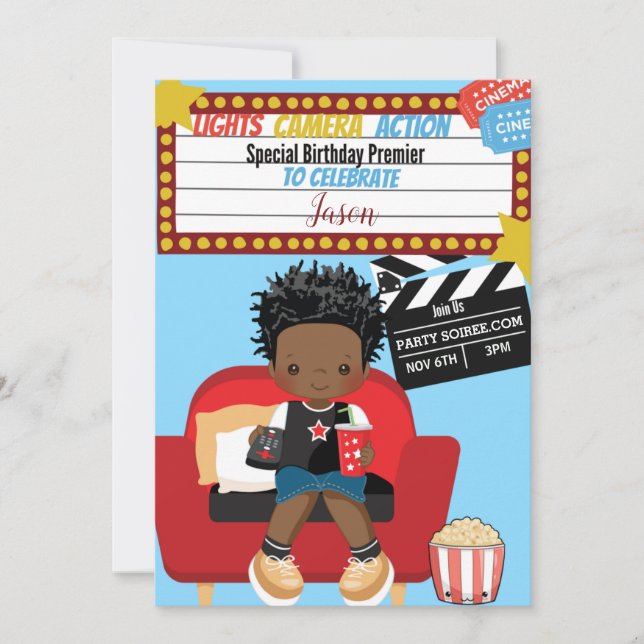 Poppin Birthday 2 Invitation Card (Front)