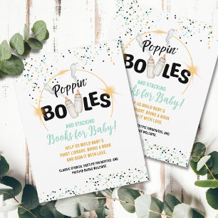 Poppin' Bottles and Stacking Books for Baby Card