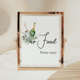 Poppin' Bottles Baby Shower Food Poster