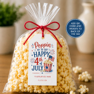 Poppin By 4th of July Business Gift Tags