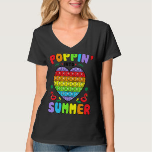 Poppin Into Summer Pop It Last Day Of School Teach T-Shirt