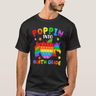 Poppin Into Team Fourth Grade Back To School Kids T-Shirt