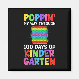 Poppin My Way Through 100 Days Of Kindergarten Stu Magnet