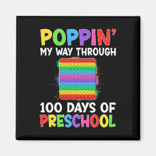 Poppin My Way Through 100 Days Of Preschool Boys G Magnet