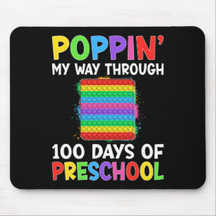Poppin My Way Through 100 Days Of Preschool Boys G Mouse Mat