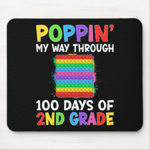 Poppin My Way Through 100 Days Of School 2nd Grade Mouse Mat