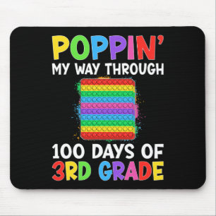 Poppin My Way Through 100 Days Of School 3rd Grade Mouse Mat