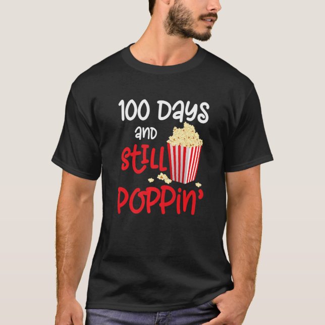 Poppin My Way Through 100 Days of School Kids 100t T-Shirt (Front)