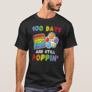 Poppin My Way Through 100 Days of School Kids 100t T-Shirt