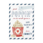 Poppin' Popcorn Classroom Valentines Day Card