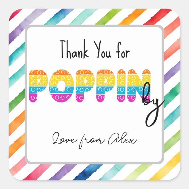 Poppin quote add your own  sticker (Front)