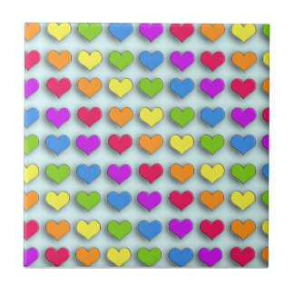 Poppin Retro Hearts Tile