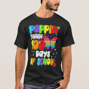 Poppin Trough 100 Days Of School Butterfly Fidget T-Shirt