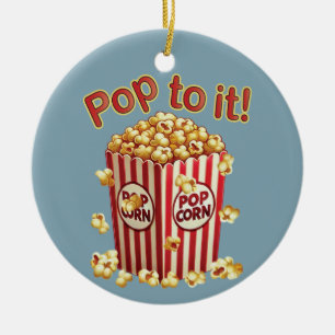 Poppin' with Style - "Pop to it!" Ceramic Tree Decoration