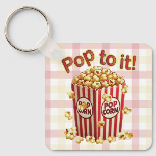 Poppin' with Style - "Pop to it!" Key Ring