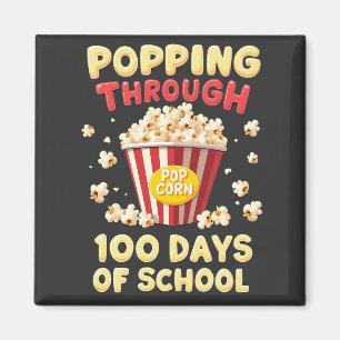 Popping 100 Days of School Magnet