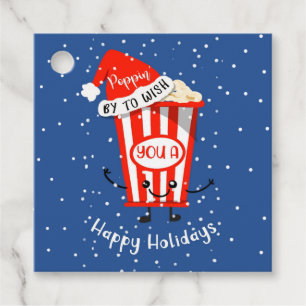 popping by to wish you a happy holidays card favour tags