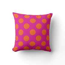 Popping Pink and Orange Polkadots